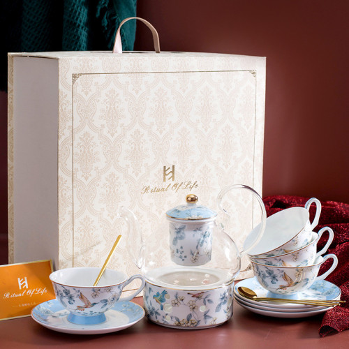 骨瓷英式茶具下午茶杯碟茶杯套裝輕奢高級感禮盒咖啡杯碟陶瓷水杯 骨瓷英式茶具下午茶杯碟茶杯套裝輕奢高級感禮盒咖啡杯碟陶瓷水杯