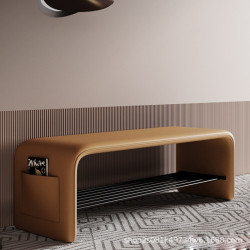 進門可坐穿鞋櫃一體入戶臥室床尾長條凳門口換鞋凳家用輕奢高級感