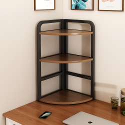 書架桌面置物架辦公室桌上轉角收納架牆角分層三角架簡易桌上書櫃