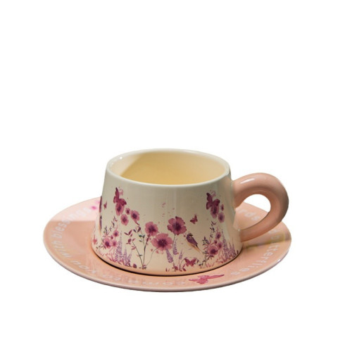 「秘密花園」咖啡杯套裝咖啡杯碟杯子水杯輕奢高級感馬克杯禮盒陶瓷 「秘密花園」咖啡杯套裝咖啡杯碟杯子水杯輕奢高級感馬克杯禮盒陶瓷