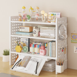 桌面置物架桌上書架書桌洞洞板分層架多層整理宿舍辦公桌收納神器