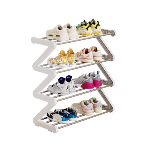 簡易鞋架多功能收納置物架多層組裝Z型鞋架家用學生宿舍放鞋架子 簡易鞋架多功能收納置物架多層組裝Z型鞋架家用學生宿舍放鞋架子