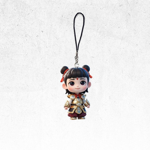 哪吒2手機鏈亞克力書包掛件包包鏈條禮品魔童閙海可愛手機殼裝飾