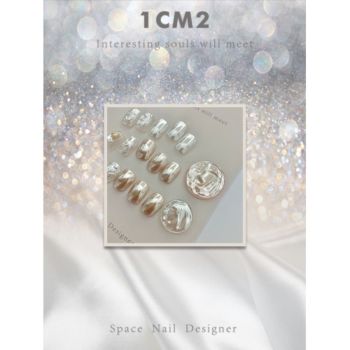 1CM2原創美甲 白銀珍珠 魔鏡粉 閃粉 珍珠一般的光澤質感，很好看