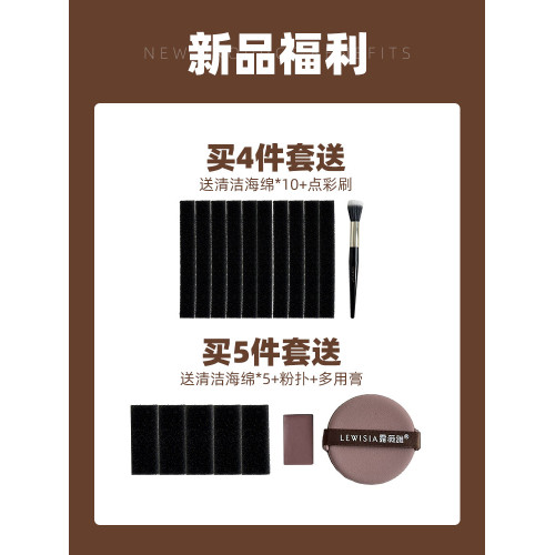 出門就帶這一套！露薇雅耀金系列雙頭化妝刷套刷可攜式套刷點彩刷