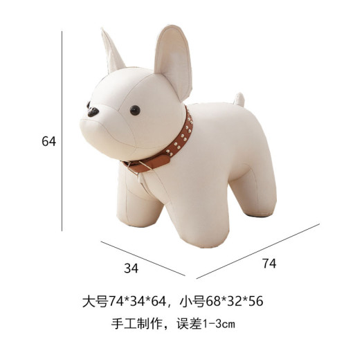 卡通可愛法鬭狗狗凳子兒童動物換鞋凳網紅客廳輕奢家用門口坐凳 卡通可愛法鬭狗狗凳子兒童動物換鞋凳網紅客廳輕奢家用門口坐凳