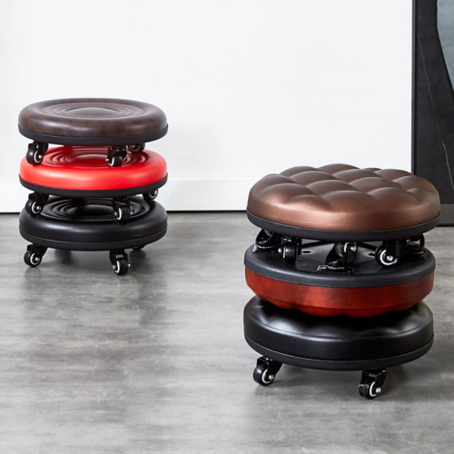 萬向輪小凳子帶滑輪矮凳家用小板凳圓凳門口換鞋凳移動拆快遞椅子 萬向輪小凳子帶滑輪矮凳家用小板凳圓凳門口換鞋凳移動拆快遞椅子