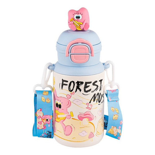 兒童保溫杯316不鏽鋼可愛卡通高顔值雙飲杯斜背可攜式防漏吸管水杯 兒童保溫杯316不鏽鋼可愛卡通高顔值雙飲杯斜背可攜式防漏吸管水杯