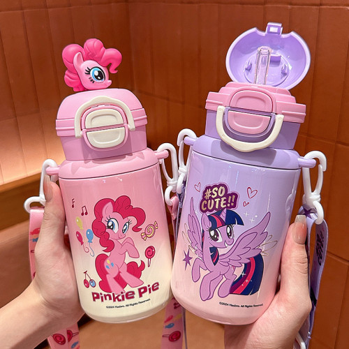 正版小馬寶莉兒童保溫杯316不鏽鋼吸管水杯高顔值可攜式雙飲水壺 正版小馬寶莉兒童保溫杯316不鏽鋼吸管水杯高顔值可攜式雙飲水壺