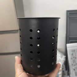 不鏽鋼筷子筒筷籠嬭茶店吸琯筒桶家用放筷子盒勺筷筒置物架瀝水架