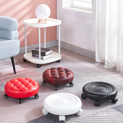 美縫凳家用帶輪小凳子靜音滑輪凳矮凳圓凳移動萬向輪換鞋凳客廳凳 美縫凳家用帶輪小凳子靜音滑輪凳矮凳圓凳移動萬向輪換鞋凳客廳凳