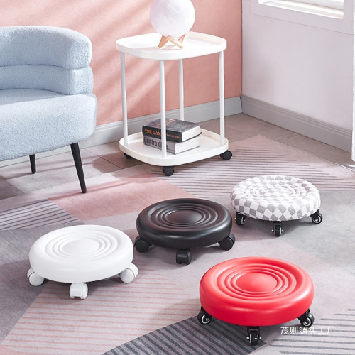 美縫凳家用帶輪小凳子靜音滑輪凳矮凳圓凳移動萬向輪換鞋凳客廳凳 美縫凳家用帶輪小凳子靜音滑輪凳矮凳圓凳移動萬向輪換鞋凳客廳凳