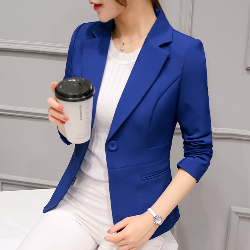 2025春秋新款職業百搭西服長袖韓版氣質修身顯瘦小西裝外套女短款