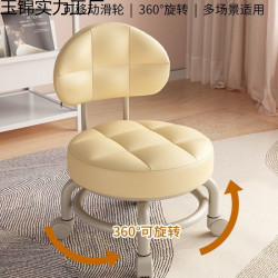 萬向輪小凳子門口可移動換鞋凳客廳滑輪矮凳簡約兒童座椅