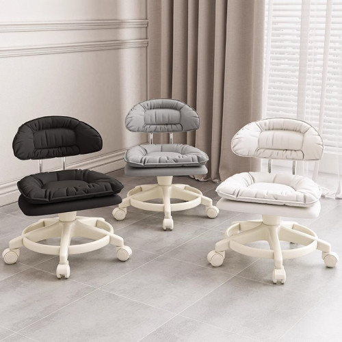 萬向輪小凳子帶滑輪矮凳家用換鞋凳兒童靠背椅子客廳圓凳軟包板凳 萬向輪小凳子帶滑輪矮凳家用換鞋凳兒童靠背椅子客廳圓凳軟包板凳