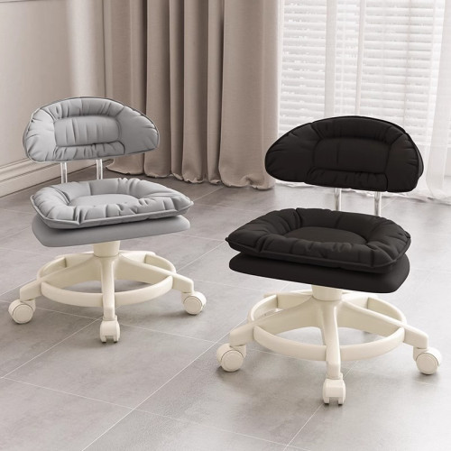 萬向輪小凳子帶滑輪矮凳家用換鞋凳兒童靠背椅子客廳圓凳軟包板凳 萬向輪小凳子帶滑輪矮凳家用換鞋凳兒童靠背椅子客廳圓凳軟包板凳