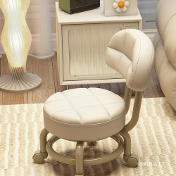 萬向輪小凳子門口可移動換鞋凳家用客廳臥室滑輪矮凳美縫擦地帶娃