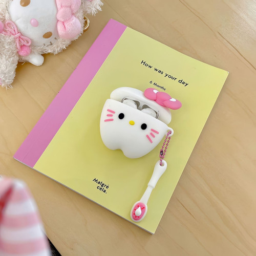 戴耳機KT貓蘋果AirPods pro藍牙無線耳機套1/2/3代可愛卡通矽膠