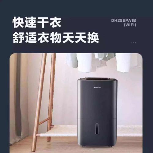 格力除濕機DH25EPA1B家用抽濕機除濕器乾衣淨化三合一除濕量25升