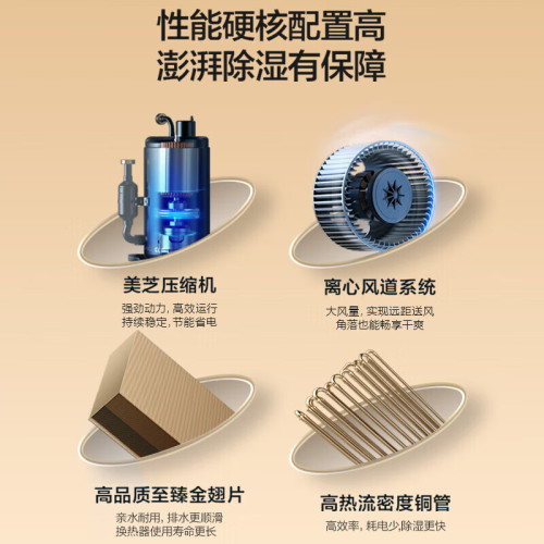 美的除濕機/抽濕機 家用輕音乾燥機吸濕器 CF20BD/N7-DA1