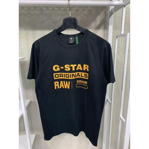 G6 男夏季全棉圓領字母印花時尚休閒簡單透氣短袖超酷修身潮男T恤