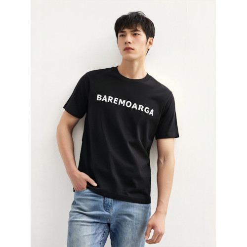 夏季新品字母短袖T恤時尚潮流高級感美式印花圓領短袖百搭男t恤衫