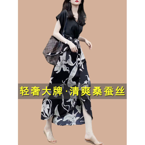 杭州真絲桑蠶絲連衣裙女夏2025新款今年流行爆款巨好看高級上檔次