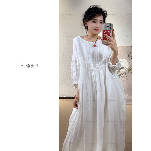 憶綿出品2625169“小春櫻紀”優雅氣質溫柔風甜美小衆設計連衣裙
