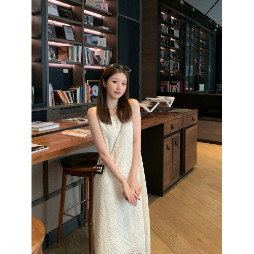 [博主同款]XWI訢未萊賽爾國風肌理感印花連衣裙女夏季改良旗袍裙