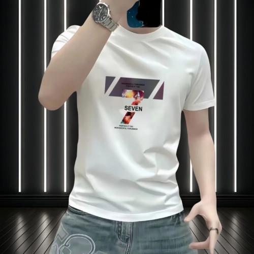 高級索羅娜短袖男士夏季美式復古休閒重磅純棉半袖時尚潮流男t恤