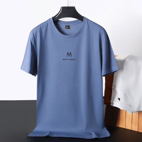 冰感短袖男t恤速乾2025夏季白色衣服男韓版休閒半袖男潮流抗菌短T