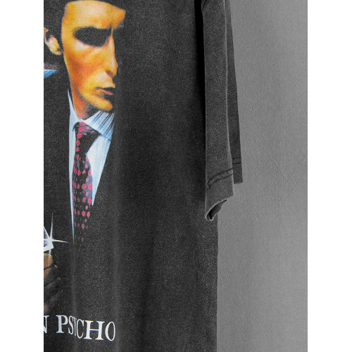 美國狂魔American Psycho精神人病人復古水洗純棉短袖西格瑪男T恤