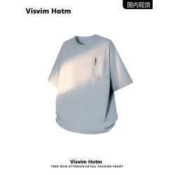 【品牌折釦】VISVIM Hotm男t恤短袖夏季潮流圓領純色打底衫