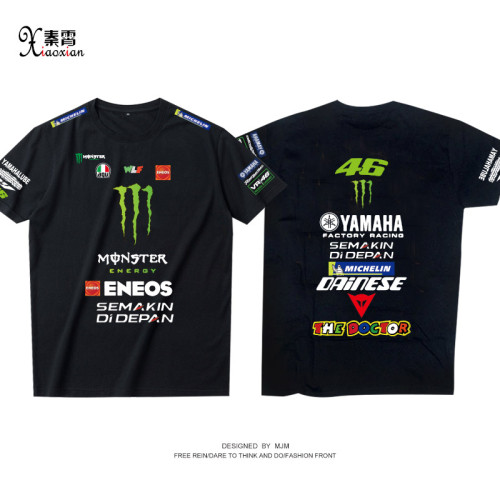 MOTOGP機車2022純棉瓦倫蒂諾羅西摩托賽車手衣服夏男T恤短袖上衣