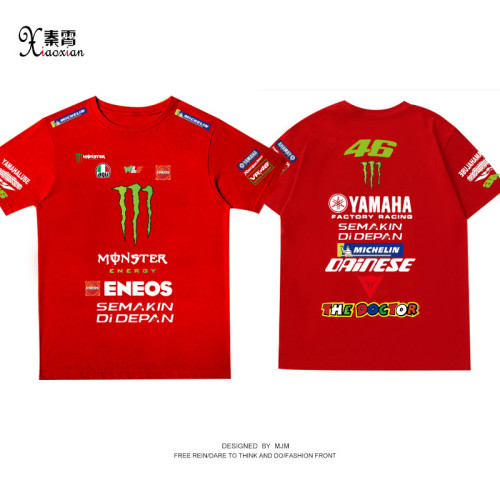 MOTOGP機車2022純棉瓦倫蒂諾羅西摩托賽車手衣服夏男T恤短袖上衣