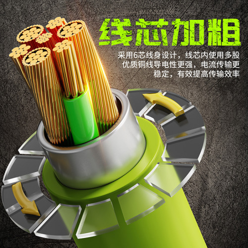 智能LED數顯】240W超級快充數據線加粗線芯適用於蘋果安卓TC手機
