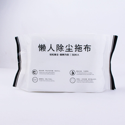 靜電除塵紙一次性拖把替換布地板吸塵粘毛乾濕兩用無紡布拖地紙