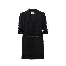 【左可莎】新款法式黑色裙子洋氣時尚高貴氣質設計感連衣裙女