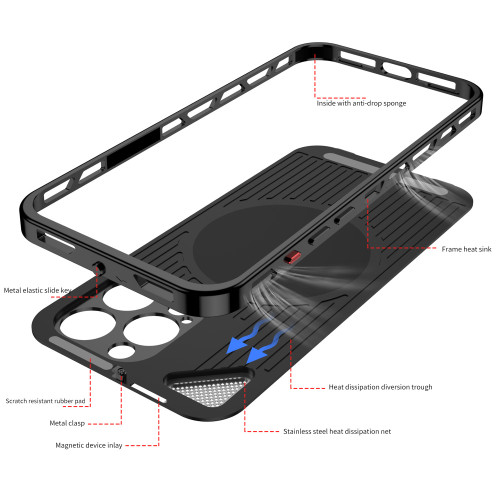 適用iPhone16promax皮革手機殼蘋果iPhone12promax金屬邊框蘋果13