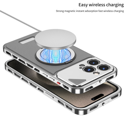 適用iPhone16promax皮革手機殼蘋果iPhone12promax金屬邊框蘋果13