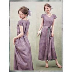 趙大喜｜易如反掌花蘿系列連衣裙｜雙面2色雙穿連衣裙25無袖長裙