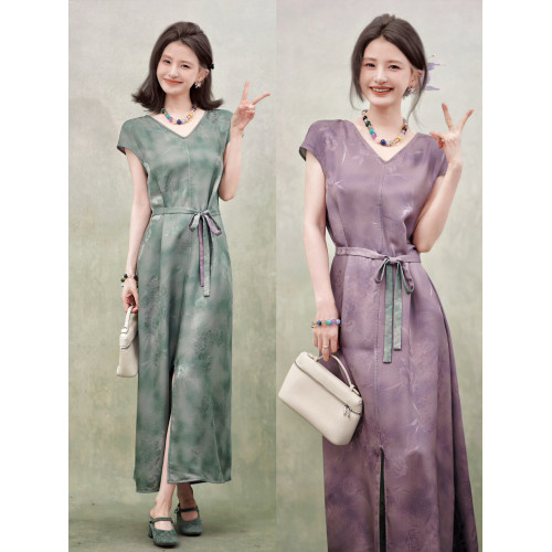 趙大喜｜易如反掌花蘿系列連衣裙｜雙面2色雙穿連衣裙25無袖長裙