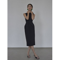 mytopbuyer BNPS 輕禮服小衆高級感黑色連衣裙輕奢小黑裙無袖中裙