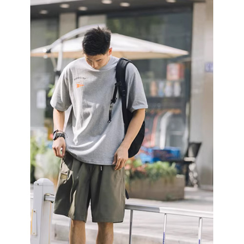 日系復古創意印花短袖男T恤夏季新款美式休閒寬松半袖體恤上衣潮