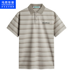 馬克華菲男裝新款男裝休閒t恤短袖polo衫男t恤新款馬商場