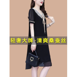 小夕自製 2025夏季新款女裝綠色桔梗碎花海邊度假穿搭吊帶連衣裙