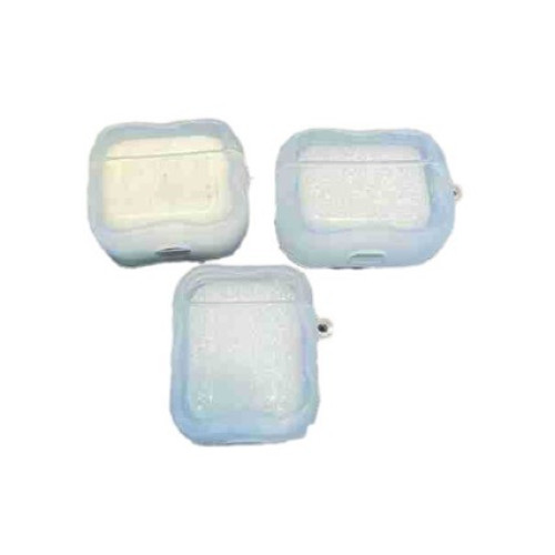 適用蘋果2/3/4/5代波浪妞妞邊藍牙耳機套AirPods4保護殼TPU軟殼