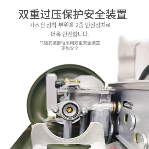 深特起ST-350軍綠色迷你卡式爐防風可攜式露營套裝