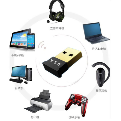 藍牙5.1變壓器桌上型機筆電鍵盤滑鼠耳機音箱手柄接收發射器無線