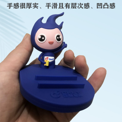 創意卡通手機座 可愛軟膠嬾人手機支架